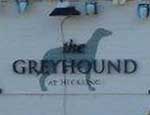 The pub sign. The Greyhound Inn, Hickling Green, Norfolk