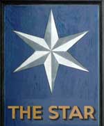 The pub sign. Star, Ashford, Kent