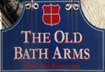The pub sign. The Old Bath Arms, Frome, Somerset