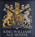 The pub sign. King William Ale House, Bristol, Avon