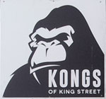 The pub sign. Kongs of King Street, Bristol, Avon