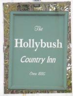 The pub sign. The Hollybush, Bridgeyate, Gloucestershire