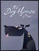 The pub sign. Dog House, Norwich, Norfolk