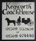 The pub sign. Coach House, Kegworth, Leicestershire