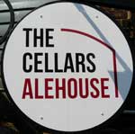 The pub sign. The Cellars Alehouse, Maidstone, Kent