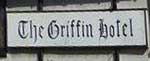 The pub sign. Griffin Hotel, Attleborough, Norfolk