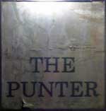 The pub sign. Punter, Cambridge, Cambridgeshire
