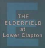 The pub sign. Elderfield, Clapton, Greater London