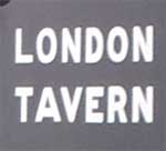 The pub sign. London Tavern, Margate, Kent