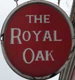 The pub sign. Mc & Sons (formerly The Royal Oak), Kennington, Greater London