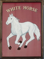 The pub sign. White Horse, Oxford, Oxfordshire