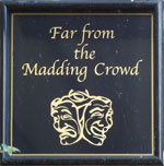 The pub sign. Far from the Madding Crowd, Oxford, Oxfordshire