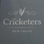 The pub sign. The Cricketers, Kew, Greater London