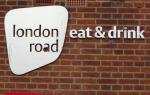 The pub sign. London Road Eat & Drink, Reading, Berkshire