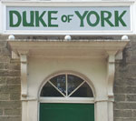 The pub sign. Duke of York, Elton, Derbyshire