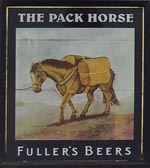 The pub sign. The Pack Horse, Wendover, Buckinghamshire