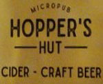 The pub sign. The Hopper's Hut, Sidcup, Greater London