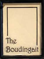 The pub sign. The Boudingait, Cupar, Fife