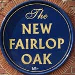 The pub sign. The New Fairlop Oak, Barkingside, Greater London