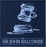 The pub sign. Sir John Balcombe, Marylebone, Central London