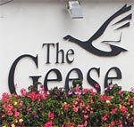 The pub sign. The Geese, Brighton, East Sussex