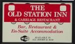 The pub sign. Old Station Inn, Hallatrow, Somerset