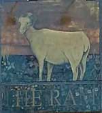 The pub sign. The Ram Inn, Firle, East Sussex