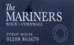 The pub sign. The Mariners, Rock, Cornwall