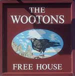 The pub sign. The Wootons Country Hotel & Inn, Tintagel, Cornwall