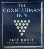 The pub sign. The Cornishman Inn, Tintagel, Cornwall