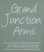 The pub sign. Grand Junction Arms, Bulbourne, Hertfordshire