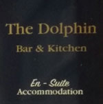 The pub sign. The Dolphin Hotel, Whitby, North Yorkshire
