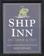 The pub sign. Ship Inn, Dymchurch, Kent