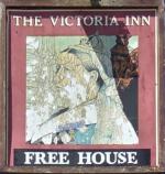 The pub sign. Victoria Inn, West Marden, West Sussex