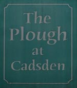 The pub sign. The Plough at Cadsden, Princes Risborough, Buckinghamshire