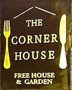 The pub sign. The Corner House, Worthing, West Sussex