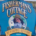 The pub sign. Fisherman's Cottage, Shanklin, Isle of Wight