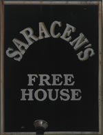 The pub sign. The Saracen's Head, Kings Langley, Hertfordshire