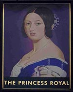 The pub sign. The Princess Royal, Brentford, Greater London