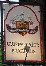 The pub sign. Wuppertaler Brauhaus, Wuppertal, Germany