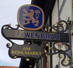 The pub sign. Am Kohlmarkt, Wernigerode, Germany