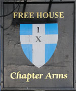 The pub sign. Chapter Arms, Chartham Hatch, Kent