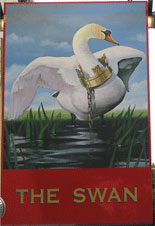 The pub sign. The Swan, Maidstone, Kent