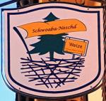 The pub sign. Schwoaba Neschd, Welzheim, Germany