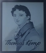The pub sign. The Thomas Kemp, Brighton, East Sussex