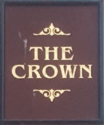 The pub sign. The Crown, Brighton, East Sussex