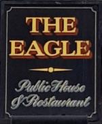 The pub sign. The Eagle, Kelvedon Hatch, Essex