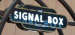 The pub sign. The Signal Box, Euston, Central London