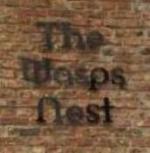The pub sign. The Wasps Nest, Stockton-on-Tees, Durham