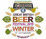 The pub sign. CAMRA Great British Beer Festival Winter 2019, Norwich, Norfolk